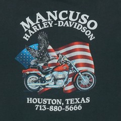 1989 Harley Davidson 3D Emblem Vintage T-Shirt Reprint