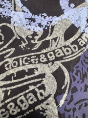 D&G Dolce & Gabbana Vintage Graphic Shirt Men Tagged XXXL Fits L XL