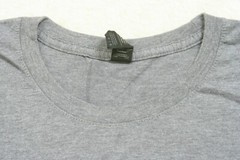 Anvil Gray Tri Blend Poly Cotton Rayon Short Sleeve Solid Tee T-Shirt Large A24