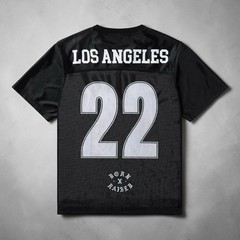 Born X Raised Los Angeles Football Mesh Jersey Black XL Brand New Deadstock