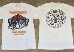 Ramones Road to Run Tour 1979 T-Shirt, Ramones Hey Ho Let’s Go T-Shirt