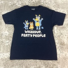Bluey Whaddup Party People Graphic Shirt Mens Large Bingo Dad Mom Disney 306