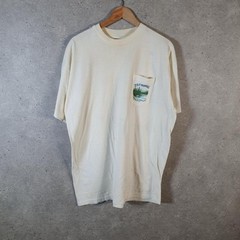 Vintage Hanes T.S.F. Organics Trout Fish Single Stitch TShirt Men XL C31760