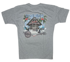 Newport Blue Men’s T-shirt -SIZE LARGE -Margarita -Dive Bar-Relax-Palm Trees-NEW