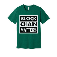 Block Chain Matters Graphic T Shirt For Crypto Enthusiasts And Tech Fans Unisex