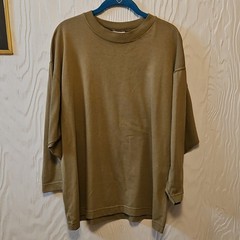 VTG Sunbelt Sportswear Beige Cotton Polyester Men’s T-Shirt Crew Neck LS O…