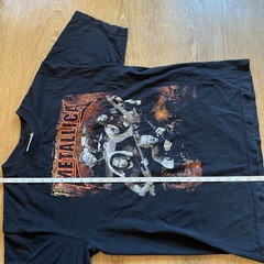 Metallica Band T-Shirt Mens Size L Large Black Single Stitch The Roxx Tag Used