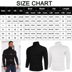 Men High-Neck Mock Turtleneck Solid Long Sleeve Undershirt Pullover Basic Layer