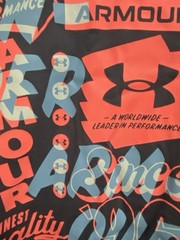 Under Armour Mens Dark Gray Freedom Tee T Shirt XL 46” Pink & Blue Graphic