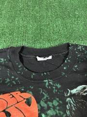 VINTAGE 90’s THE BEATLES RUBBER SOUL ALL OVER PRINT AOP ROCK SHIRT Sz L Rock