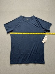 32 Degrees Men T Shirt M Navy Blue Short Sleeve Crew Neck Casual Tee Relaxed