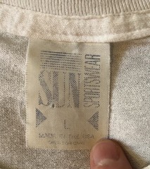 VINTAGE Sun Sportswear Couch commander White Single Stitch 90s dad army sports