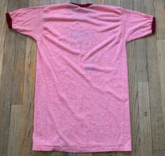 VTG 70s Daytona Beach, FL Single Stitch 50/50 Ringer Shirt, Heather Rose, Men’sM