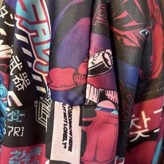 Fresh Prints All Over Print Styled Tokyo Art Mens Shirt Size 3XL 100% Polyester