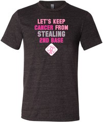 Buy Cool Shirts Breast Cancer T-shirt Second Base Tri Blend Tee
