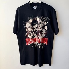 Vintage System Of A Down Band T-Shirt Men’s Black Graphic Tee Size L Y2K