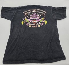 HARLEY DAVIDSON Shirt Mens XL Black New Orleans French Quarter Mardi Gras 2003