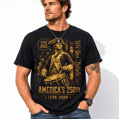 America’s 250th Anniversary Revolutionary Soldiers Patriotic USA T-Shirt