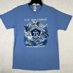 Lot 2 USAF Air Force Shield Graphic T Shirt Size M Military Training Fighter Jet