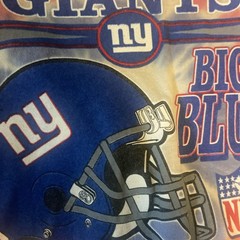 Y2K 2008New York Giants NFL Tie Dye All Over Double Sided T-shirt Red Blue Sz L