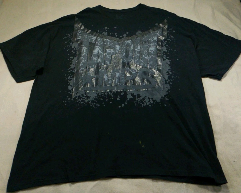 Tapout Shirt Mens 4XL Black MMA Skull MPS Graphic Fighting Short Sleeve Tee