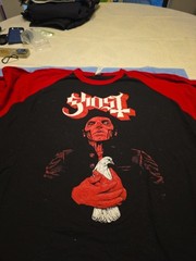 Ghost Prequelle Album Art XXXL Raglan Black With Red Sleeves