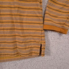 The North Face Shirt Mens Medium Orange Stripe A5 Series Long Sleeve Tee