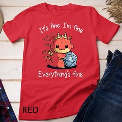 Everything’s Fine – RPG Funny Dragon Unisex T-shirt