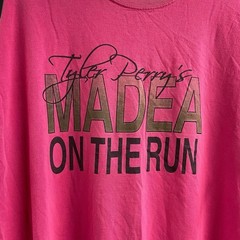 Tyler Perry Madea On The Run …Again Pink T Shirt XL Distressed