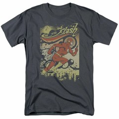 The Flash Just Passing Through Comic Book Unisex Charcoal T-shirt