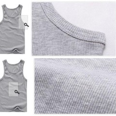 New Men’s A-shirt Tank Top Undershirt ribbed 100% Cotton US SIZE!