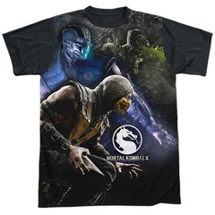 MORTAL KOMBAT X THREE OF A KIND Licensed Adult Men’s Graphic Tee Shirt SM-3XL