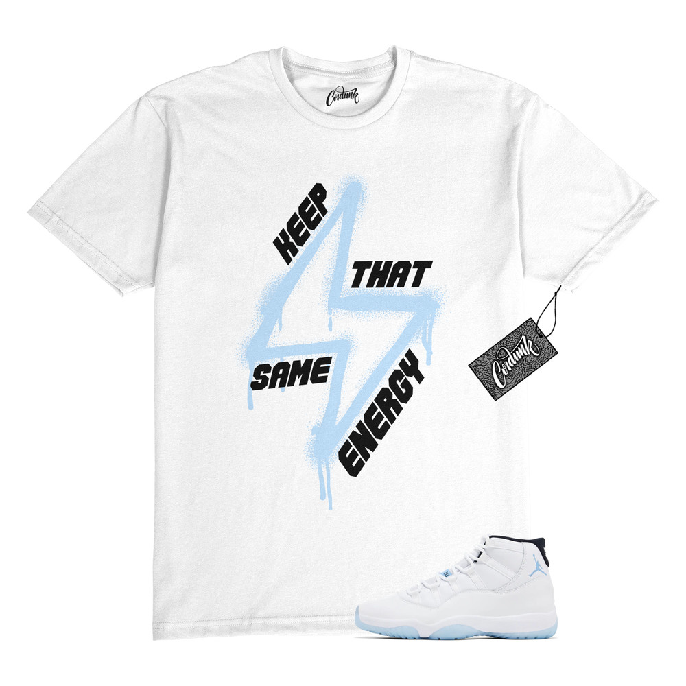 11 Legend Blue 2024 Black White T Shirt to Match SAME