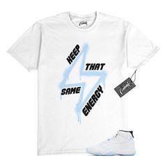 11 Legend Blue 2024 Black White T Shirt to Match SAME