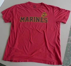 Vintage USMC US Marine Corps eagle globe logo 100% cotton t shirt tee super soft