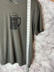Prana T-Shirt Mens M Beer Belly Organic Cotton Journeyman Heater Gray Camp Hike