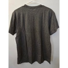 Athletic Works Men Charcoal Gray Heather Moisture Wicking Pocket T-Shirt S 34-36