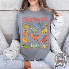 Comfort T-Shirt Dinosaur Autism Awareness