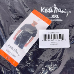 NWT Keith Haring Men’s 2XL T-Shirt Black Short Sleeve Graphic Tee Dancing People