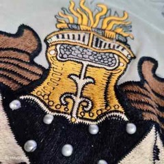 Rebel Spirit T Shirt Men’s 2XL Green Brown Black Yellow Coat of Arms Eagle Used