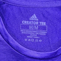 Adidas Mens Creator Tee, Sz Med, Purple/White