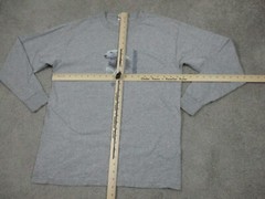 Vintage Tee Shirt Mens Large W42xL28in Gray Polar Bear Hunting Adult Made USA