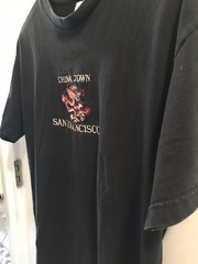 China Town SF BLACK Shirt M/L Vtg Single Stitch Dragon 80’s Embroidered RARE!