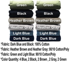 12 Fruit Of The Loom 2XL 50-52 Black Gray Pocket T-Shirts 2EG 127-132 CM