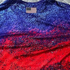Nike Dri-FIT USA Track & Field Shirt XL FJ3411-635 UPF 40+ Red Blue