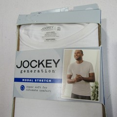 Jockey Generation Mens Crew Neck Modal Stretch T-Shirt 2-Pack White