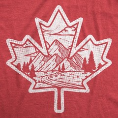 Mens Funny T Shirts Canadian Maple Leaf Sarcastic Nature Graphic Novelty Tee for