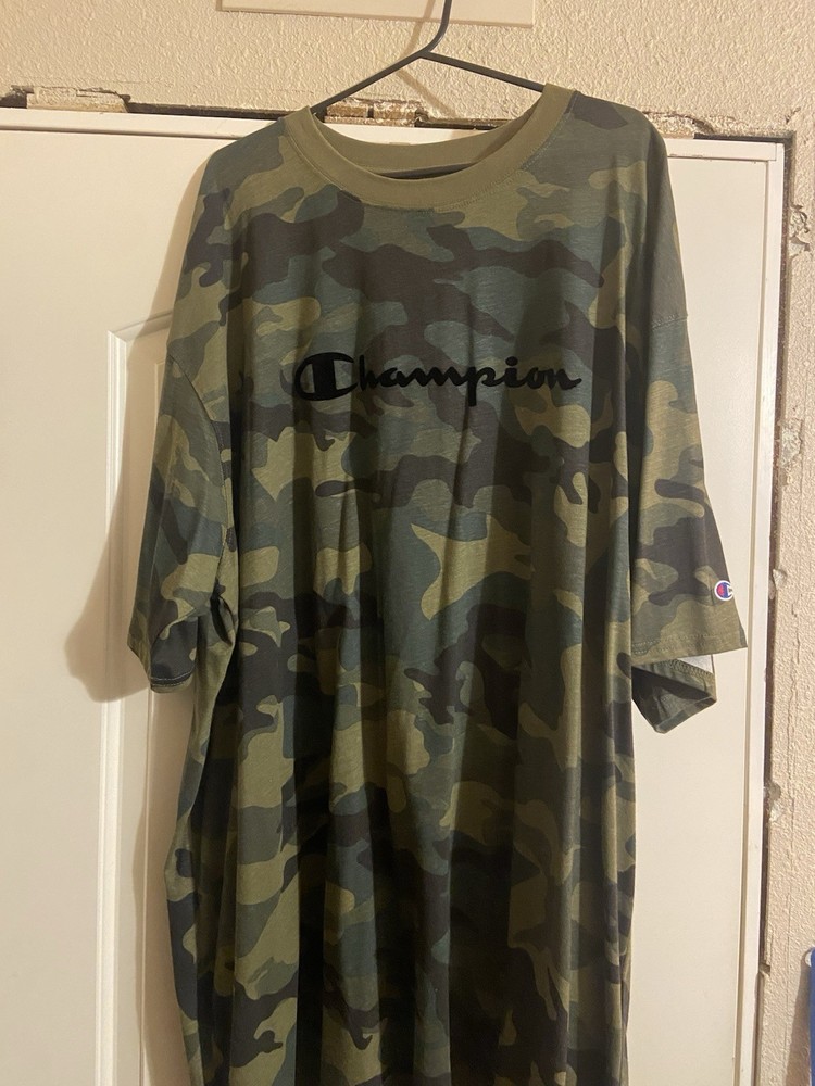 Champion T-Shirt 3xL Camouflage Short Sleeve 100 Cotton Men’s Tee Shirt
