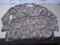 Mens Moasy Oak Country Roots Camo T Shirt Long Sleeve Hunting Outdoor Size 3XL