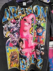 DRAGON BALL Z ON A SHAKA HEAVYWEIGHT GARMET DYED T SHIRT “MODERN”
